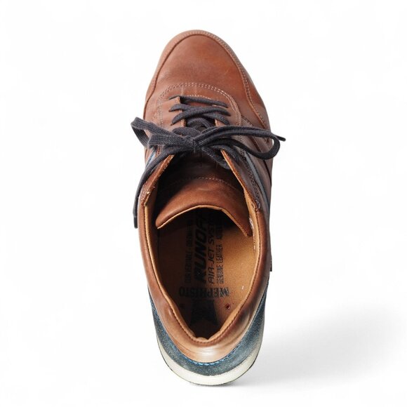 Mephisto Vido Casual Leather Sneakers Men's 9 Chestnut Brown Walking Comfort - Picture 9 of 13